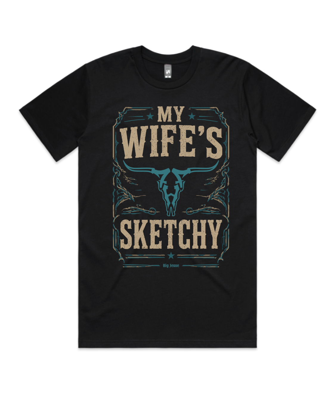 My Wife's Sketchy T-Shirt | Combed Cotton Graphic Tee | Big Jesse