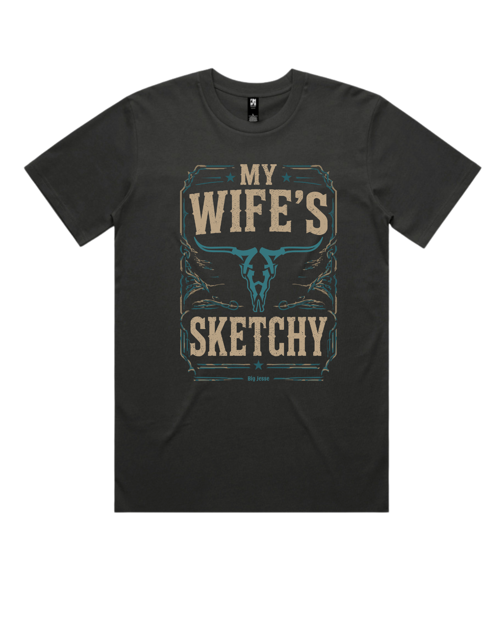 My Wife's Sketchy T-Shirt | Combed Cotton Graphic Tee | Big Jesse
