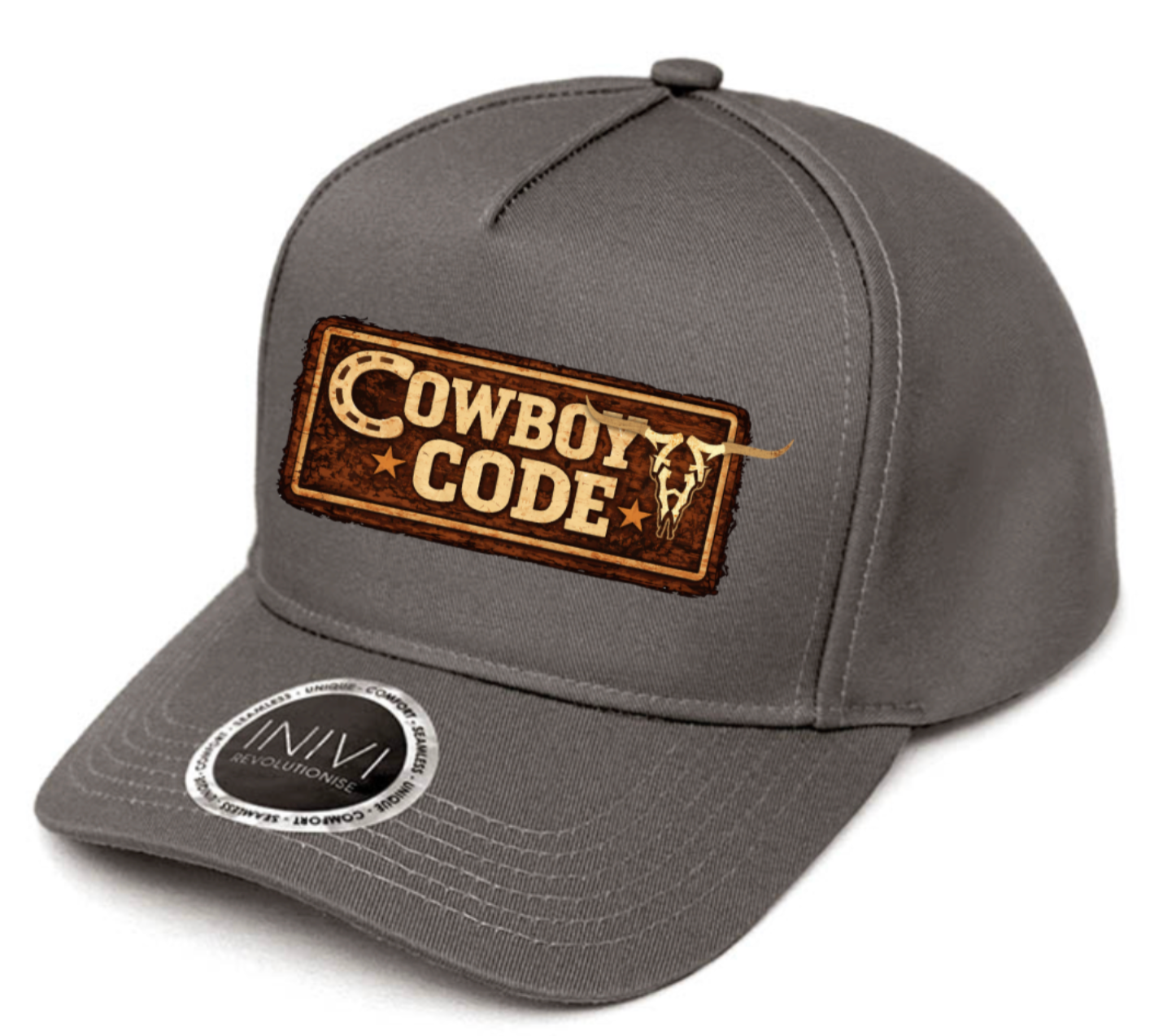 Cowboy Code Cap | Seamless 2-Panel Stretch Fit | Big Jesse