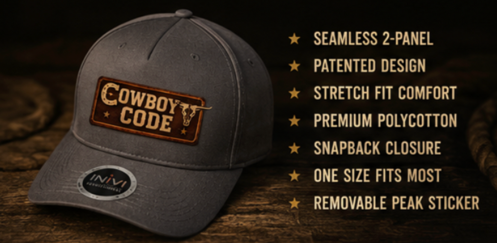 Cowboy Code Cap | Seamless 2-Panel Stretch Fit | Big Jesse