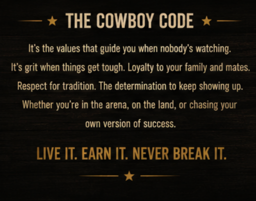 Cowboy Code Cap | Seamless 2-Panel Stretch Fit | Big Jesse