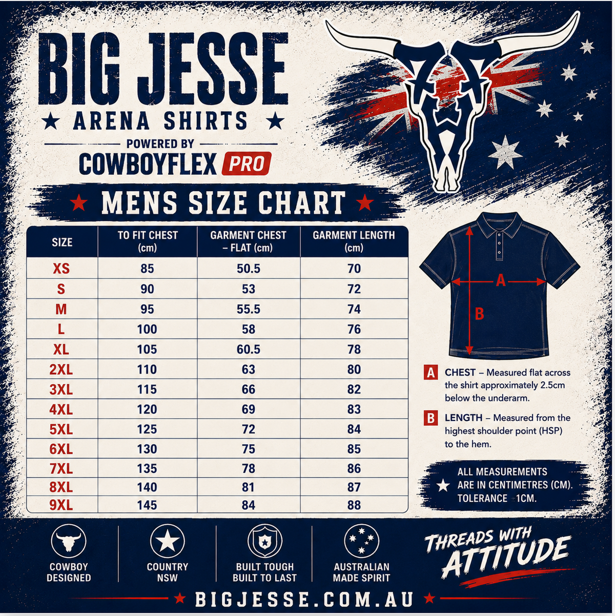 Big Jesse Signature Arena Shirt powered by CowboyFlex Pro | Mens